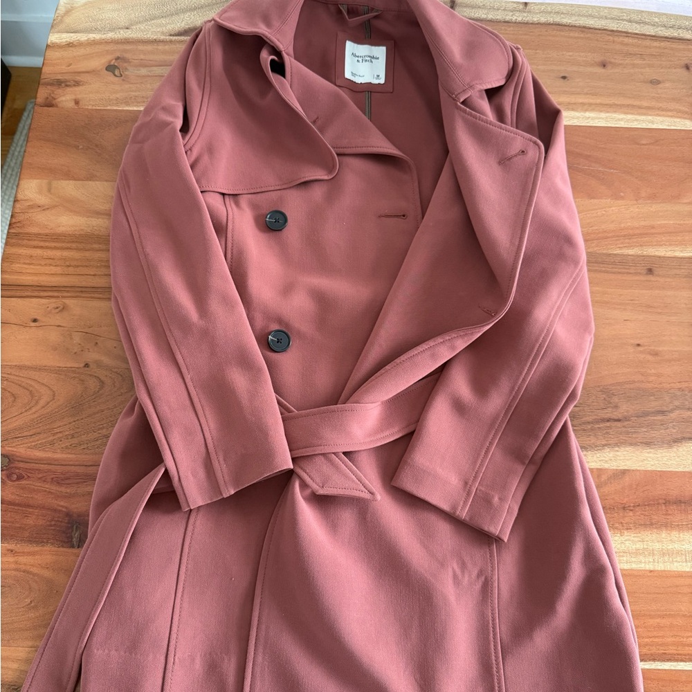 Abercrombie & Fitch Pink Trench Coat